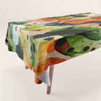 Abstract Modern Cactus 1 Tablecloth Gallery Image 1