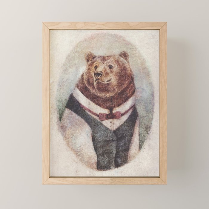 Old Gentleman Mini Art Print Gallery Image 1