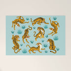 Tigers and tropical leaves. Welcome Mat Gallery Image 1