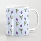 Turkish Ebru - Purple Tulip Coffee Mug Gallery Image 1