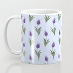 Turkish Ebru - Purple Tulip Coffee Mug Gallery Image 3