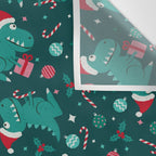 Christmas Dinosaurs Dinos Dinosaur Wall Tapestry Gallery Image 3