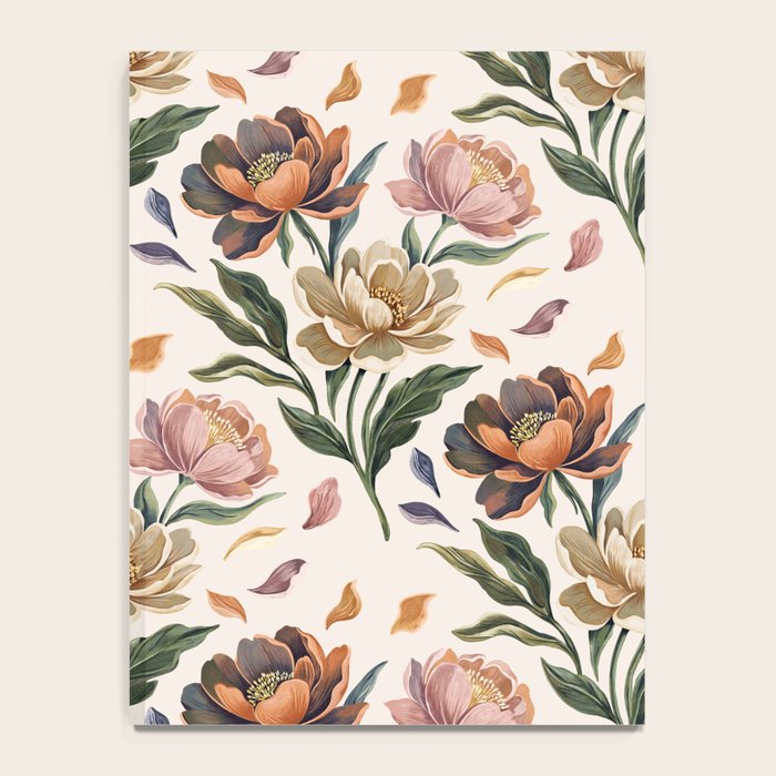 Hand Painted Peony Florals Notebook Gallery Image 4