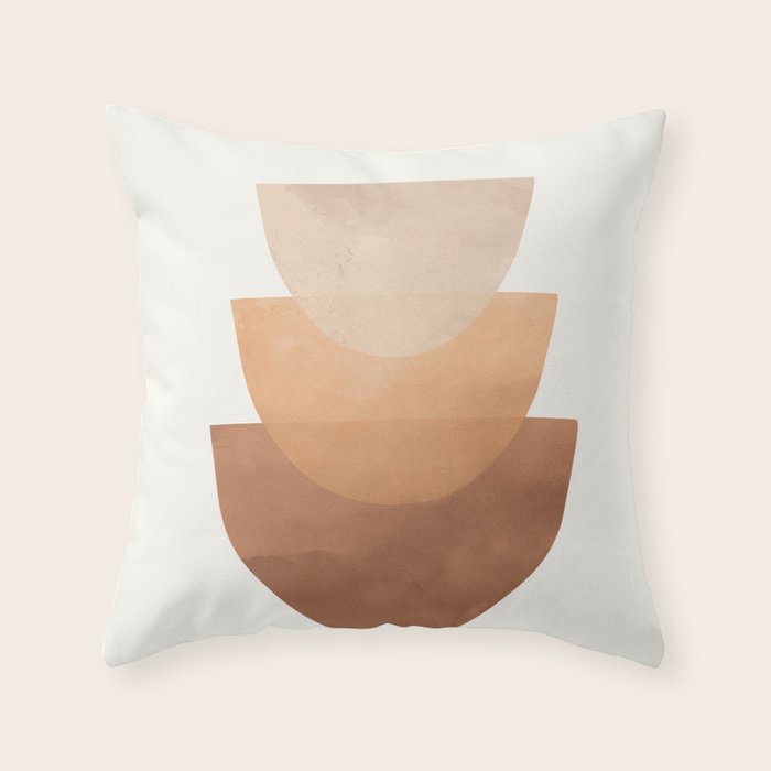 Abstract Rock Geometry 06 Throw Pillow Gallery Image 1