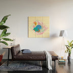 Ocean terrarium - Bobtail squids Wood Wall Art Gallery Image 2