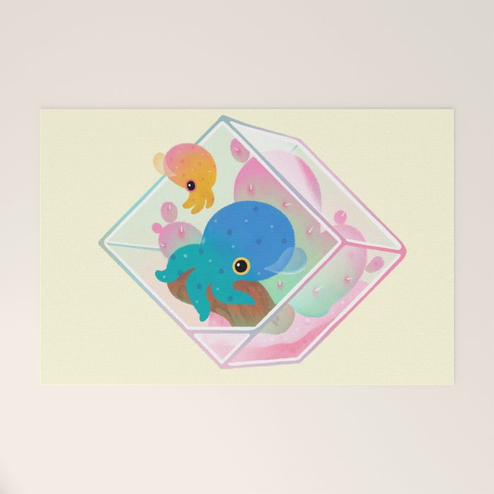 Ocean terrarium - Bobtail squids Welcome Mat Gallery Image 1