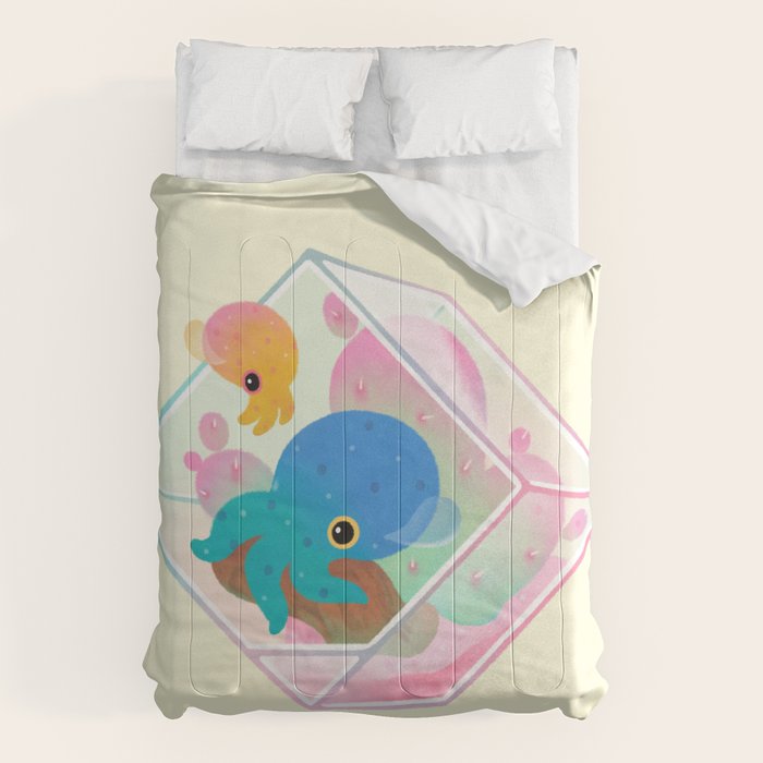 Ocean terrarium - Bobtail squids Comforter Gallery Image 6