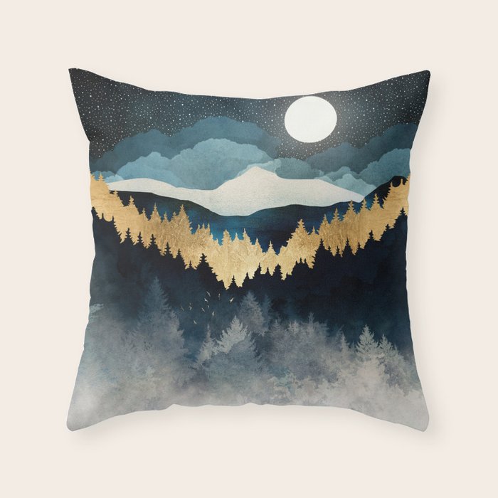 Indigo Night Throw Pillow Gallery Image 6