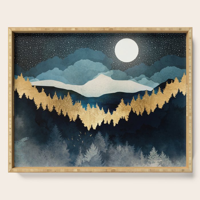 Indigo Night Serving Tray Gallery Image 1