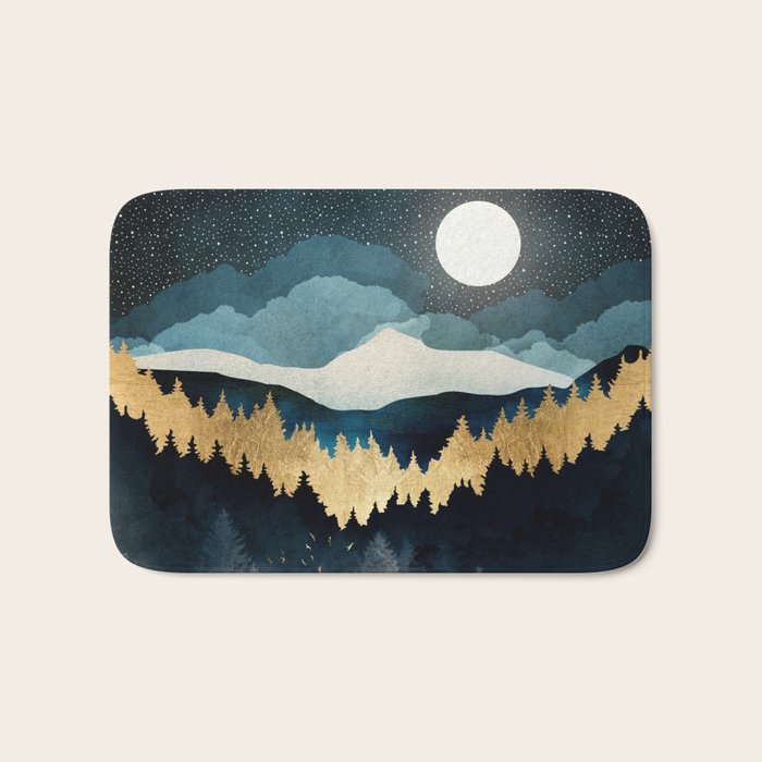 Indigo Night Bath Mat Gallery Image 1