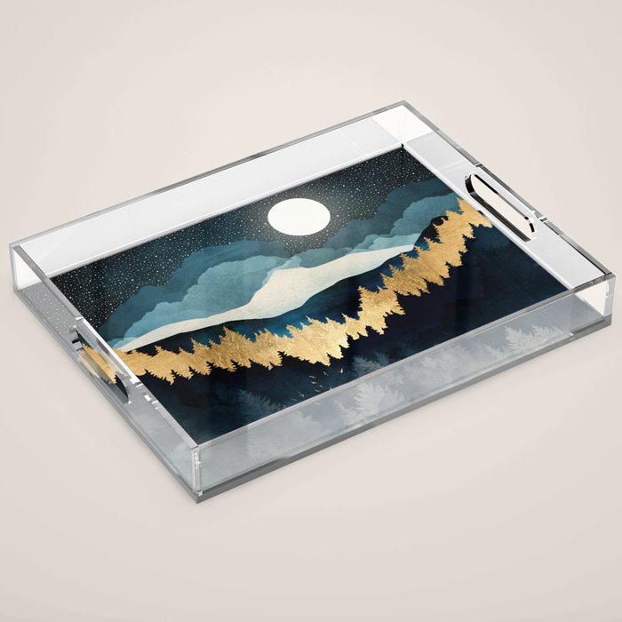 Indigo Night Acrylic Tray Gallery Image 1