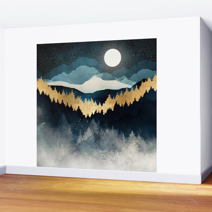 Indigo Night Wall Mural Gallery Image 2