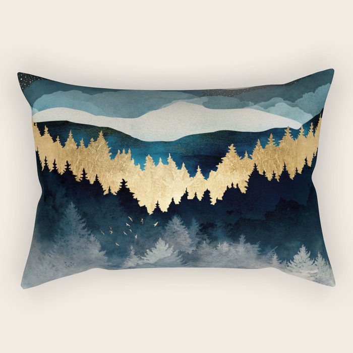 Indigo Night Rectangular Pillow Gallery Image 2