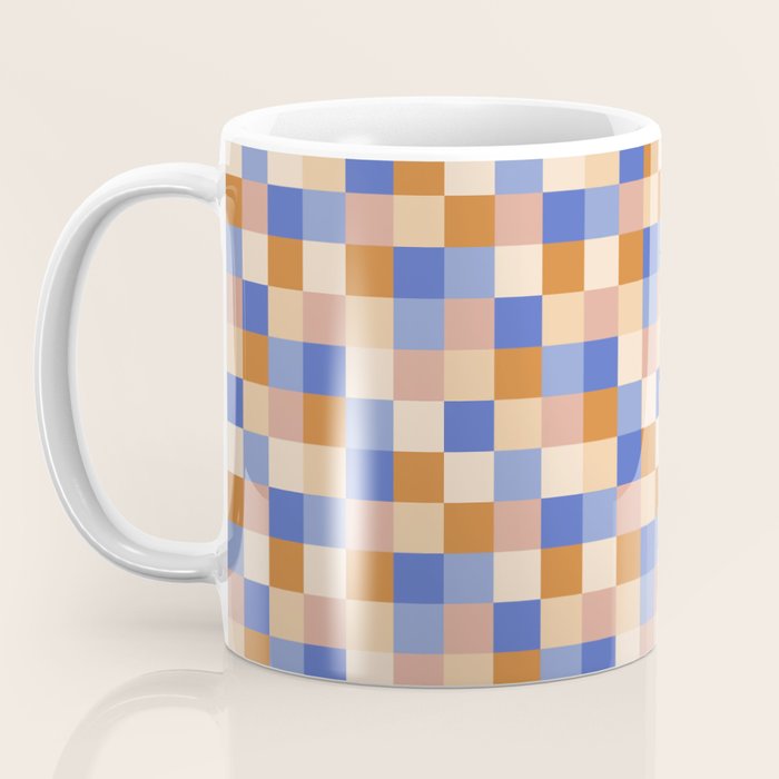 Bold Retro Checks Pattern - Small XXIX Coffee Mug Gallery Image 3