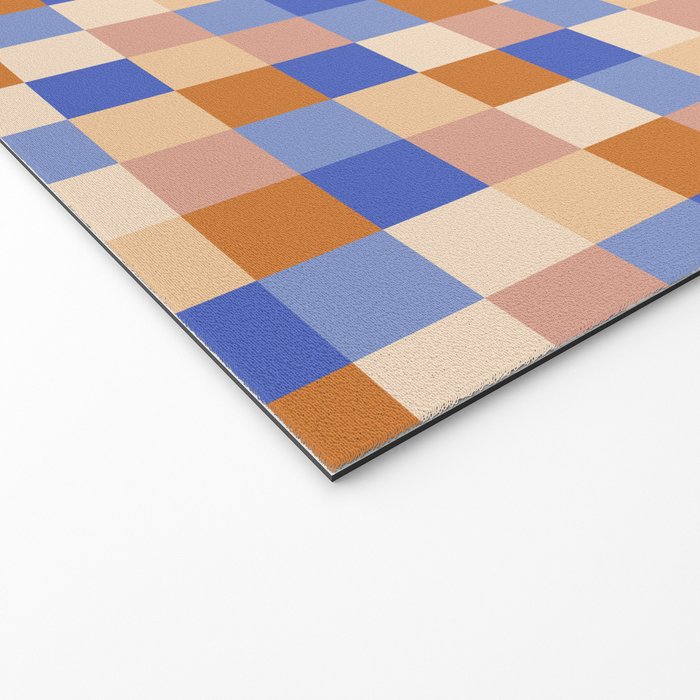 Bold Retro Checks Pattern - Small XXIX Welcome Mat Gallery Image 2