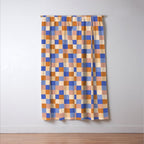Bold Retro Checks Pattern - Small XXIX Window Curtain Gallery Image 3
