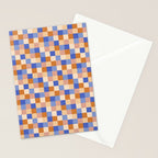 Bold Retro Checks Pattern - Small XXIX Stationery Card Gallery Image 2