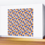 Bold Retro Checks Pattern - Small XXIX Wall Mural Gallery Image 2