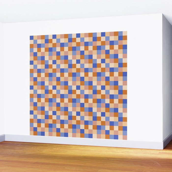 Bold Retro Checks Pattern - Small XXIX Wall Mural Gallery Image 2