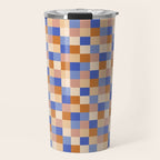Bold Retro Checks Pattern - Small XXIX Travel Mug Gallery Image 1