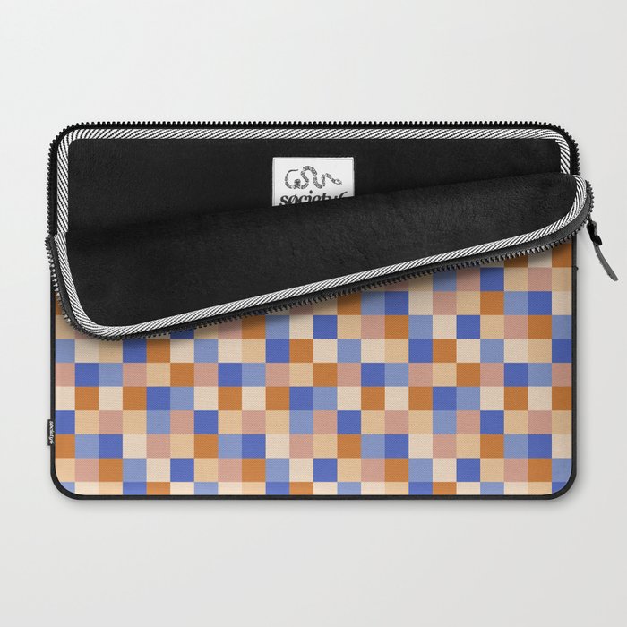 Bold Retro Checks Pattern - Small XXIX Laptop Sleeve Gallery Image 2