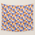 Bold Retro Checks Pattern - Small XXIX Wall Tapestry Gallery Image 4