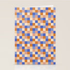 Bold Retro Checks Pattern - Small XXIX Stationery Card Gallery Image 2