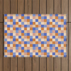 Bold Retro Checks Pattern - Small XXIX Outdoor Rug Gallery Image 1
