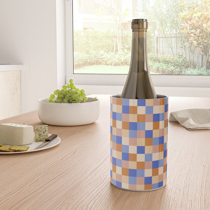 Bold Retro Checks Pattern - Small XXIX Wine Chiller Gallery Image 4