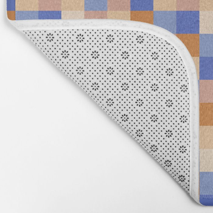 Bold Retro Checks Pattern - Small XXIX Bath Mat Gallery Image 2