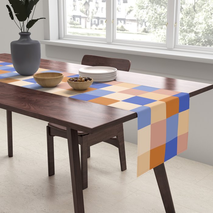 Bold Retro Checks Pattern - Small XXIX Table Runner Gallery Image 2