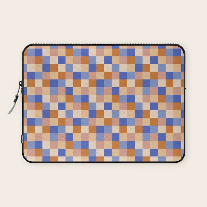 Bold Retro Checks Pattern - Small XXIX Laptop Sleeve Gallery Image 1