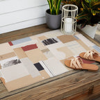Plan / Mixed Media Collage Outdoor Rug Gallery Image 2