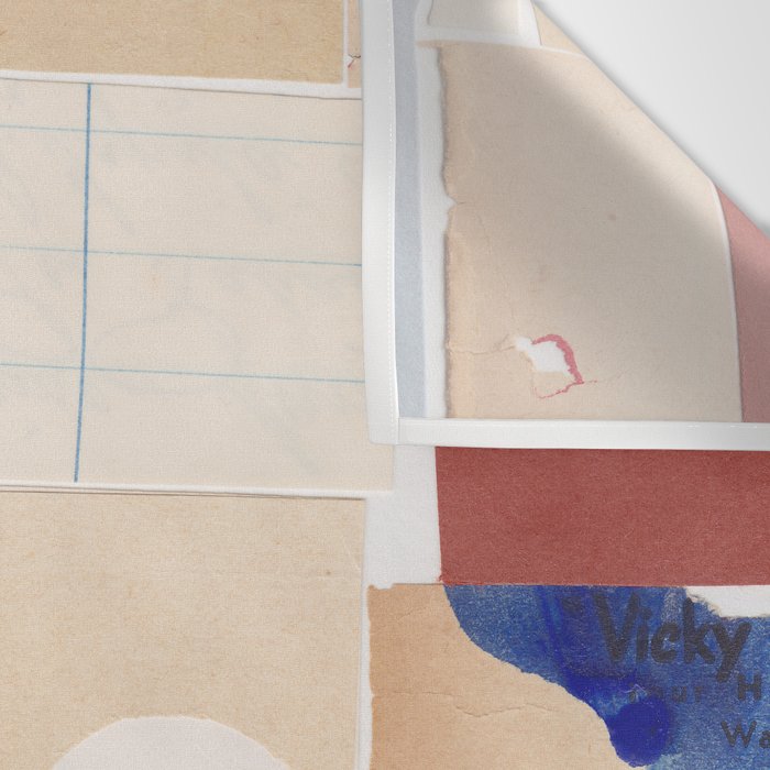 Plan / Mixed Media Collage Wall Tapestry Gallery Image 3