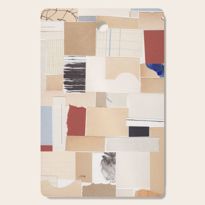 Plan / Mixed Media Collage Cutting Board Gallery Image 1