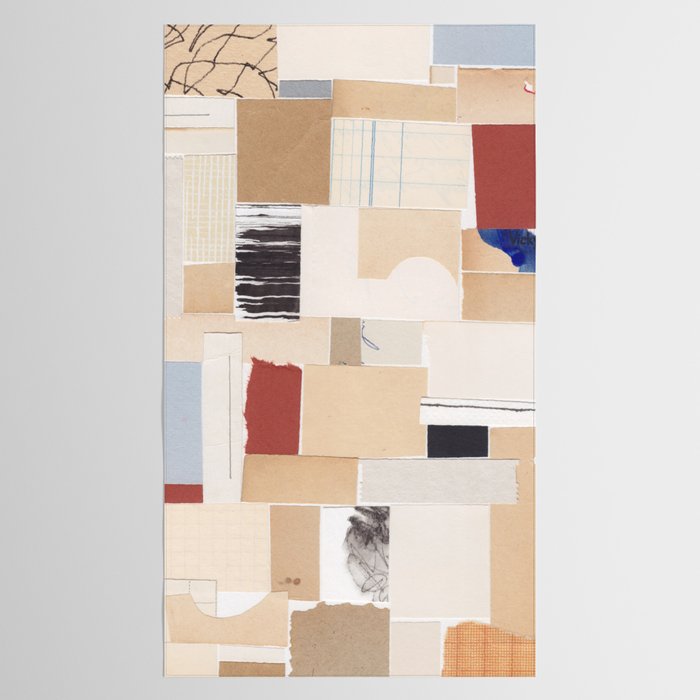 Plan / Mixed Media Collage Tablecloth Gallery Image 2