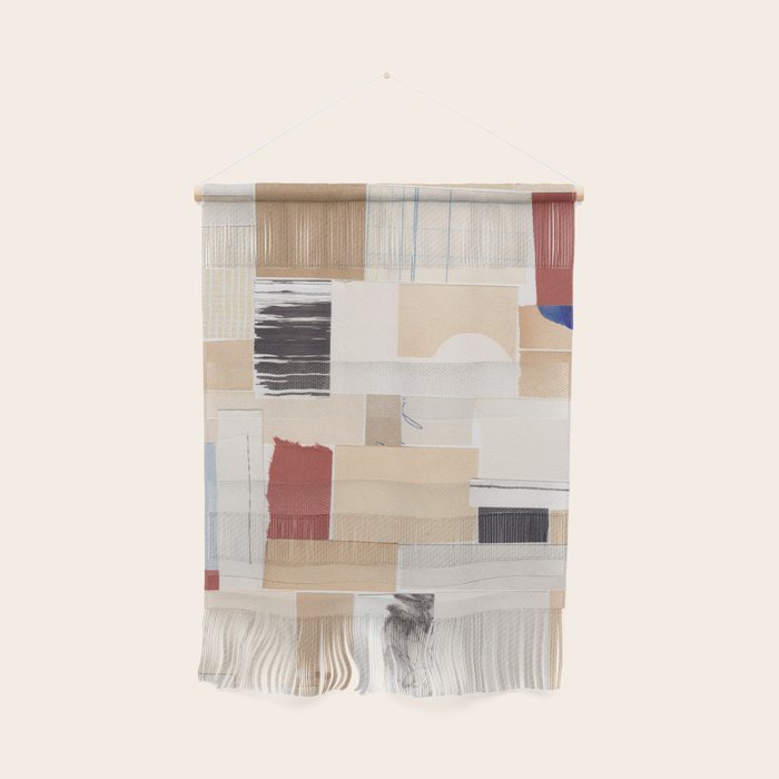 Plan / Mixed Media Collage Wall Hanging Gallery Image 1
