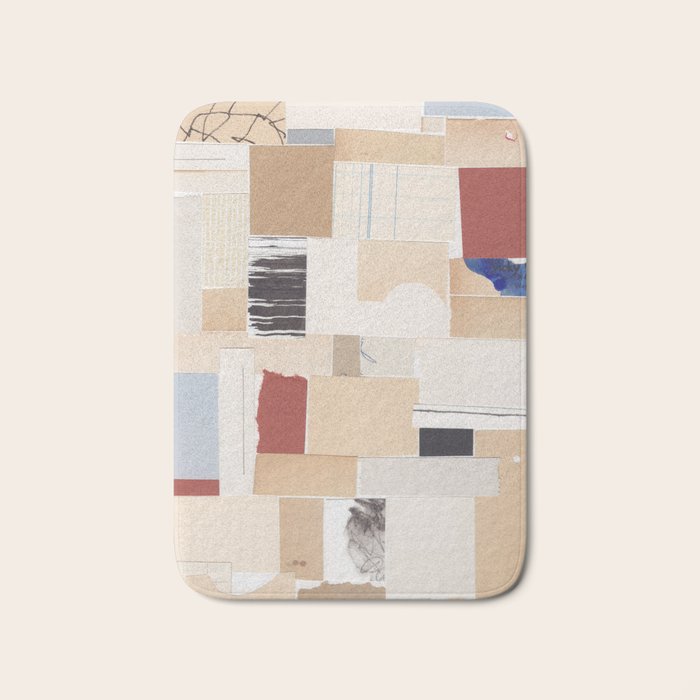 Plan / Mixed Media Collage Bath Mat Gallery Image 1