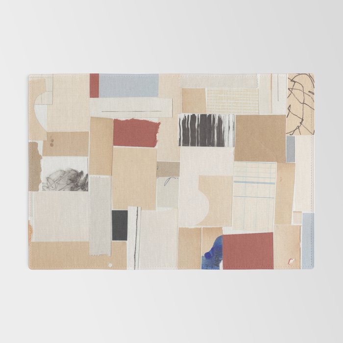 Plan / Mixed Media Collage Rug Gallery Image 2