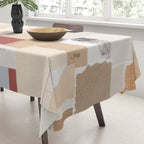 Plan / Mixed Media Collage Tablecloth Gallery Image 3