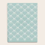 Bows & Ribbons Pattern XXVIII Pastel Mint Green Notebook Gallery Image 4