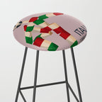 Vintage World Cup poster, Ciao, Italia 90 mascot, old football print Stool Gallery Image 2
