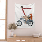 little biker buddies Wall Tapestry Gallery Image 2