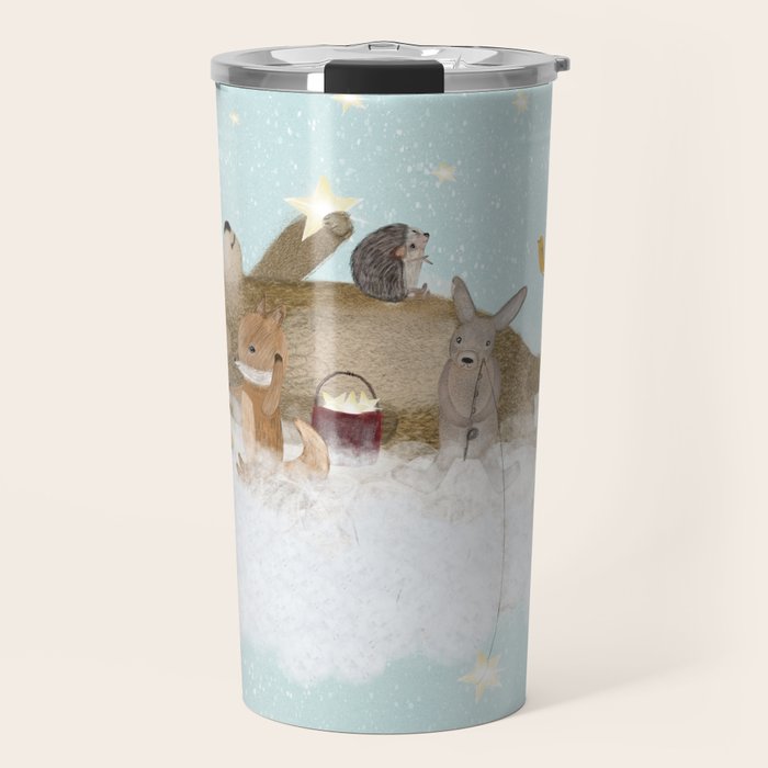 with the clouds Travel Mug Gallery Image 1