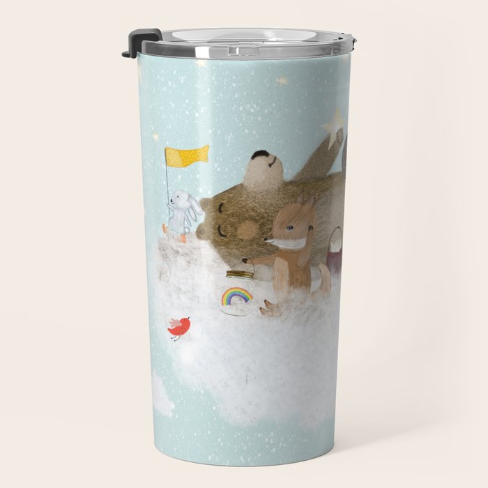 with the clouds Travel Mug Gallery Image 3