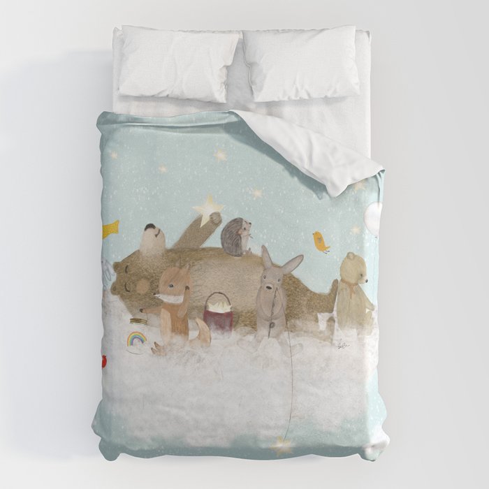 with the clouds Duvet Cover Gallery Image 6