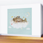 with the clouds Wall Mural Gallery Image 2