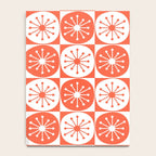 Mid Century Modern Atomic Dots Retro Orange Checkered Pattern Notebook Gallery Image 4