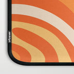 New Groove Retro Swirl Abstract in Tangerine Orange Tones Laptop Sleeve Gallery Image 3