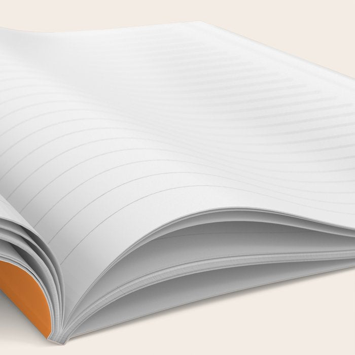 New Groove Retro Swirl Abstract in Tangerine Orange Tones Notebook Gallery Image 2